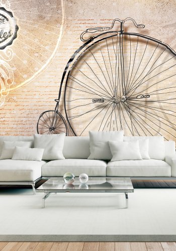 ARTGEIST Fototapet af gammel vintage cykel - Vintage bicycles (flere strrelser)