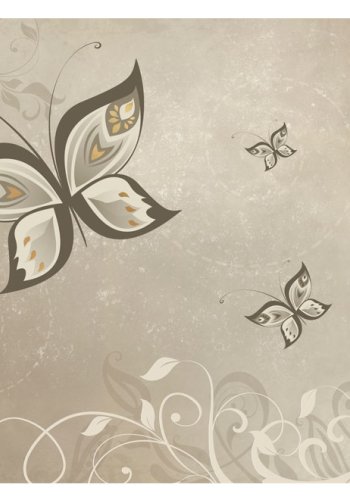 ARTGEIST Fototapet med sommerfugl og abstrakt grafisk mnster (flere strrelser)