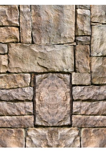 ARTGEIST Rustik fototapet med motiv af stenmur med store mursten (flere strrelser)