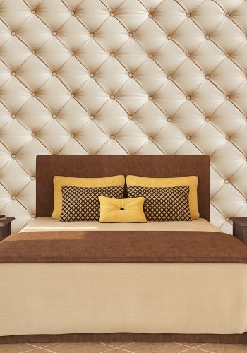 ARTGEIST Fototapet med beige mbelstof look og geometrisk mnster (flere strrelser)