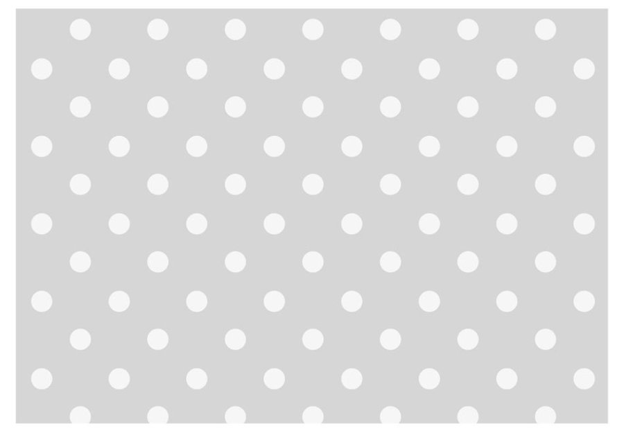 ARTGEIST Fototapet med hvide prikker i flot mnster p gr baggrund (flere strrelser)