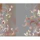 ARTGEIST - Fototapet i mrke og rolige nuancer med blomster og sommerfugle - Flere strrelser