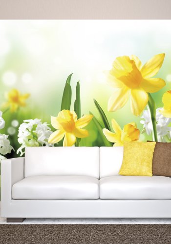 ARTGEIST - Fototapet med pskeliljer og hyacinter - Flere strrelser