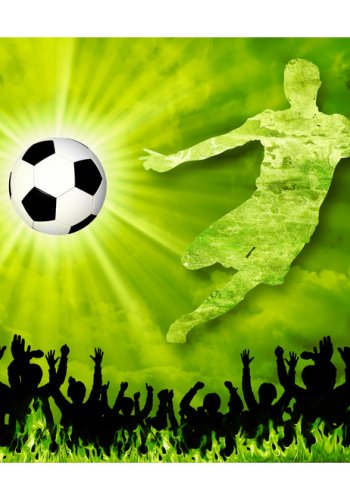 ARTGEIST Fototapet af fodbold - Victory! (flere strrelser)