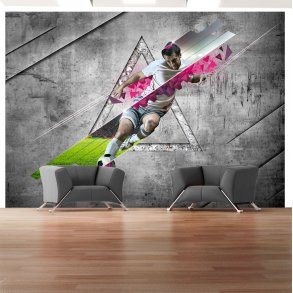 ARTGEIST Fototapet af fodboldspiller - Perseverance (flere strrelser)