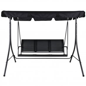 VENTURE DESIGN Montreal 3 pers. hngekje - sort textilene, PVC, polyester og aluminium