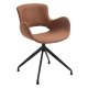 HOUSE OF SANDER Luna spisebordsstol, m. armln og drejefunktion - cuoio mikrofiber