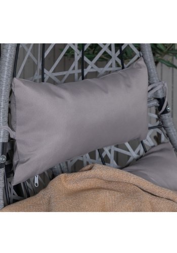 VENTURE DESIGN Edinburgh hngestol, m. hynde - gr polyester og polyrattan, sort aluminium