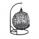 VENTURE DESIGN Lexi hngestol, mini - gr polyester, sort polyrattan og aluminium