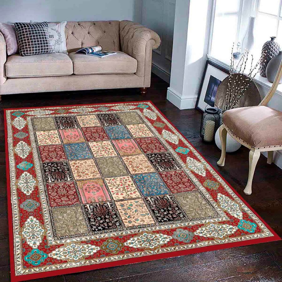 TEPPI EXFAB226 gulvtppe, rektangulr - multifarvet polyester (160x230)