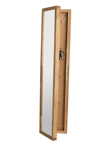 ROWICO rektangulr Confetti ngleskab m. spejl og 8 kroge - spejlglas og natur eg