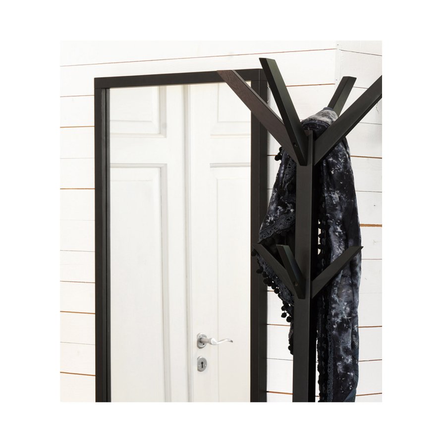 ROWICO rektangulr Confetti vgspejl - spejlglas og sort eg (150x60)