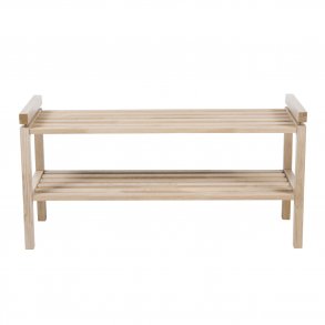 ROWICO rektangulr Confetti skohylde - hvidvasket eg (80x40)