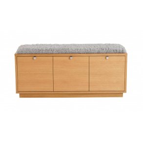 ROWICO Confetti bnk - olieret eg/lysegr hynde, m. 3 skuffer