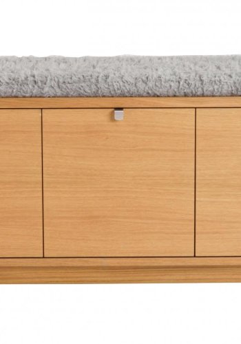 ROWICO Confetti bnk - olieret eg/lysegr hynde, m. 3 skuffer