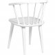 ROWICO Carmen spisebordsstol - hvidt tr, m. armln
