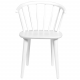 ROWICO Carmen spisebordsstol - hvidt tr, m. armln