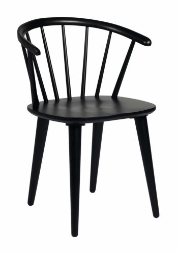 ROWICO Carmen spisebordsstol - sort tr, m. armln