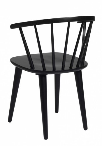 ROWICO Carmen spisebordsstol - sort tr, m. armln