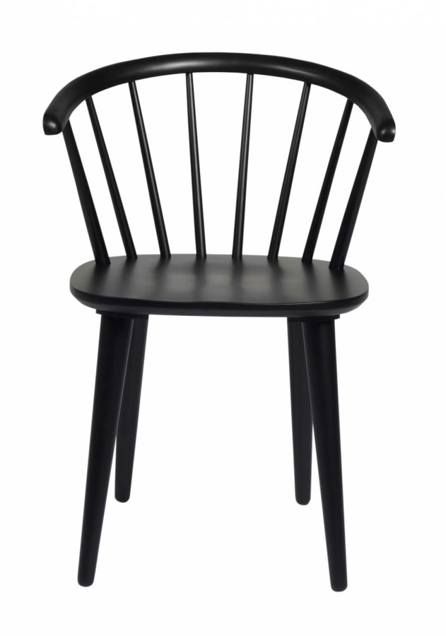 ROWICO Carmen spisebordsstol - sort tr, m. armln