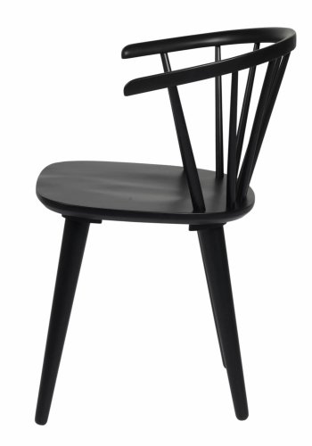 ROWICO Carmen spisebordsstol - sort tr, m. armln