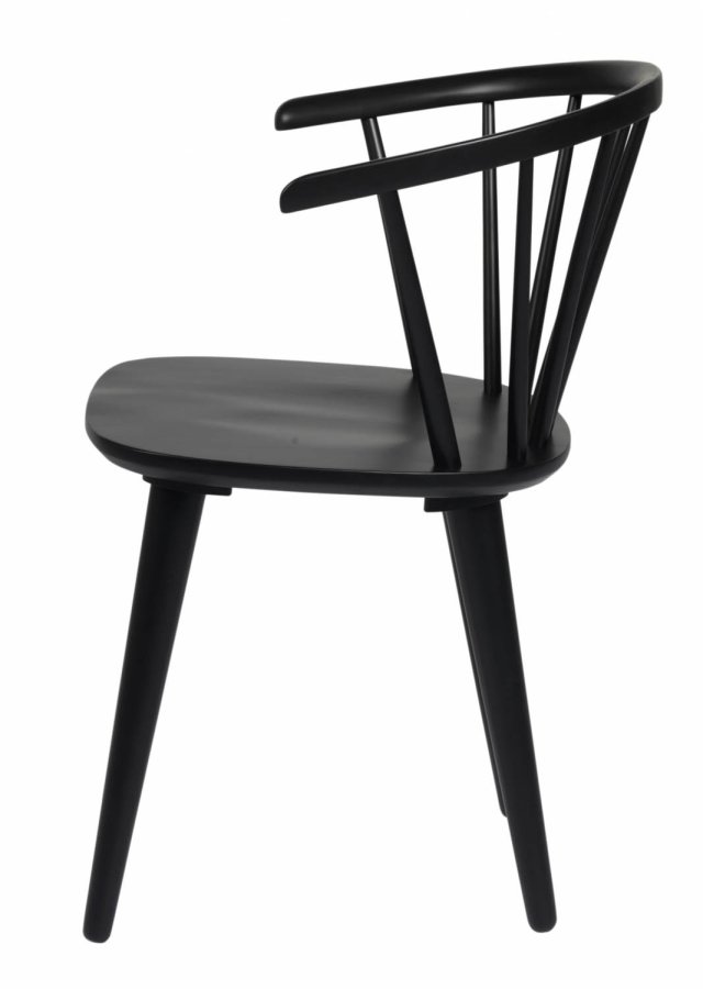 ROWICO Carmen spisebordsstol - sort tr, m. armln