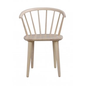 ROWICO Carmen spisebordsstol - hvidpigmenteret gummitr, m. armln