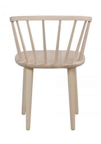 ROWICO Carmen spisebordsstol - hvidpigmenteret gummitr, m. armln