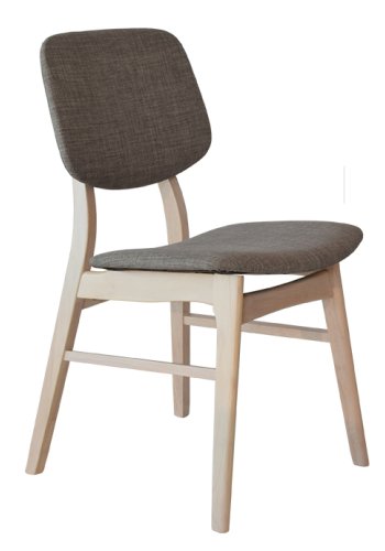 RGE Malte spisebordsstol - gr stof, uden armln