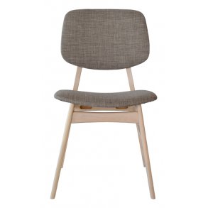 RGE Malte spisebordsstol - gr stof, uden armln