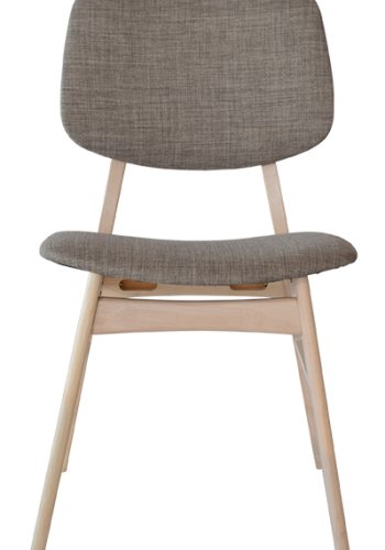 RGE Malte spisebordsstol - gr stof, uden armln