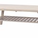 ROWICO Brooklyn sofabord - hvidpigmeneteret eg m. 1 hylde (130x75)