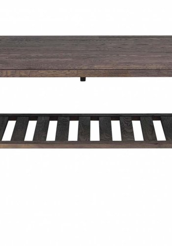 ROWICO Brooklyn sofabord - rget eg m. 1 hylde (130x75)