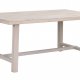 ROWICO Brooklyn spisebord - hvidpigmenteret eg m. udtrk (170x95)