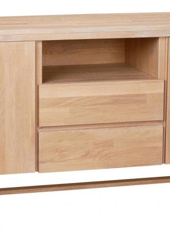 ROWICO Brooklyn sknk - brstet eg, m. 2 lger, 2 skuffer og 1 rum