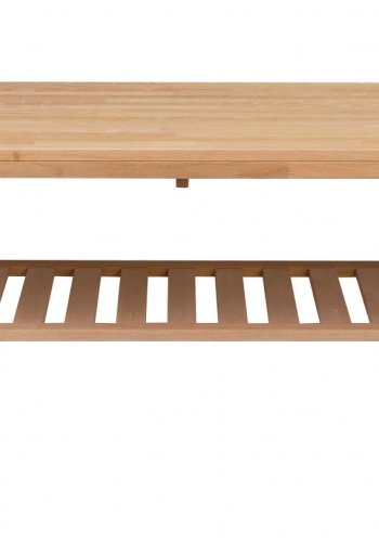 ROWICO Brooklyn sofabord - brstet eg m. 1 hylde (130x75)