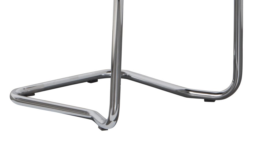 ZUIVER Ridge Rib Kink spisebordsstol, stabelbar - gr fljl og slv krom