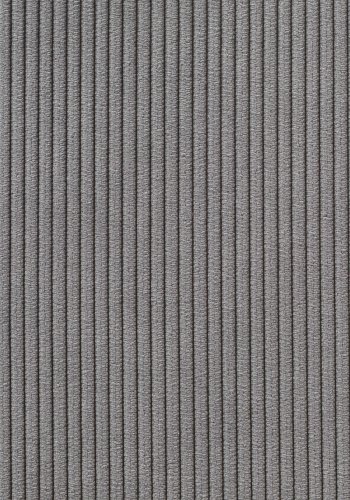 ZUIVER Ridge Rib spisebordsstol - lysegr fljl polyester og slv krom