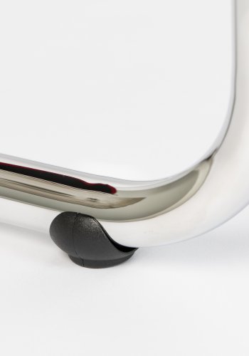 ZUIVER Ridge Rib spisebordsstol - lysegr fljl polyester og slv krom