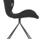 ZUIVER OMG spisebordsstol - sort polyester og sort jern