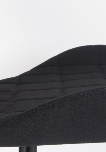 ZUIVER OMG spisebordsstol - sort polyester og sort jern