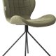 ZUIVER OMG spisebordsstol - grn polyester og sort jern