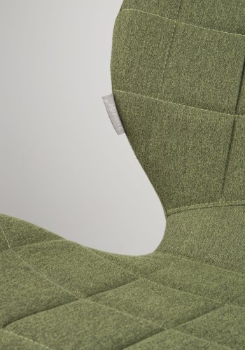 ZUIVER OMG spisebordsstol - grn polyester og sort jern