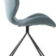ZUIVER OMG spisebordsstol - bl polyester og sort jern