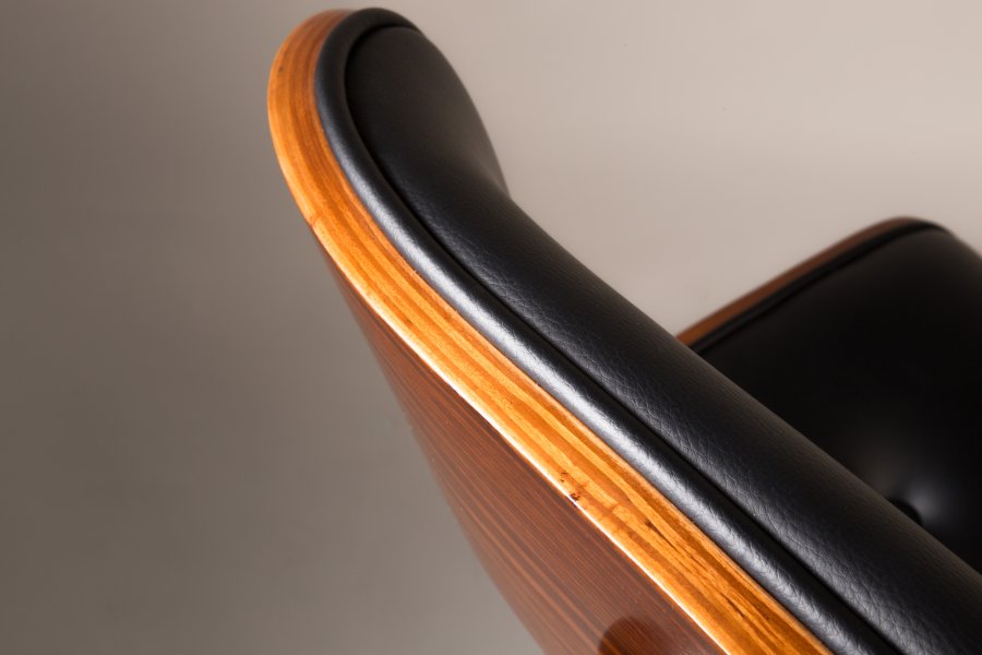 DUTCHBONE Blackwood spisebordsstol - sort og valnddefarvet asketr