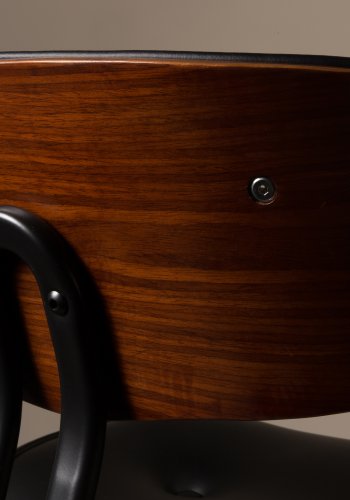 DUTCHBONE Blackwood spisebordsstol - sort og valnddefarvet asketr