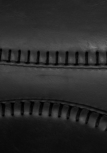 DUTCHBONE Franky spisebordsstol - sort PU og sort stl