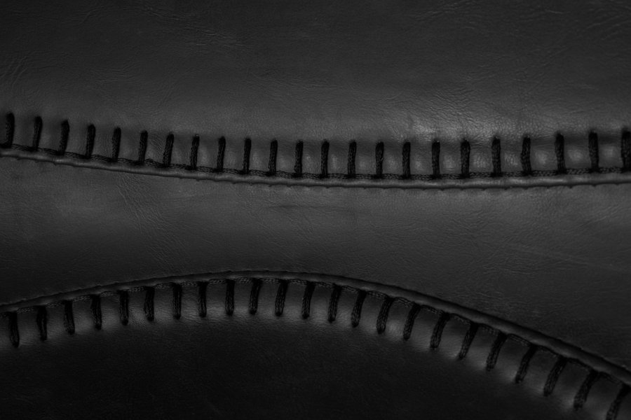 DUTCHBONE Franky spisebordsstol - sort PU og sort stl