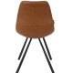 DUTCHBONE Franky spisebordsstol - brun PU og sort stl