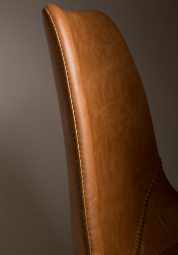 DUTCHBONE Franky spisebordsstol - brun PU og sort stl